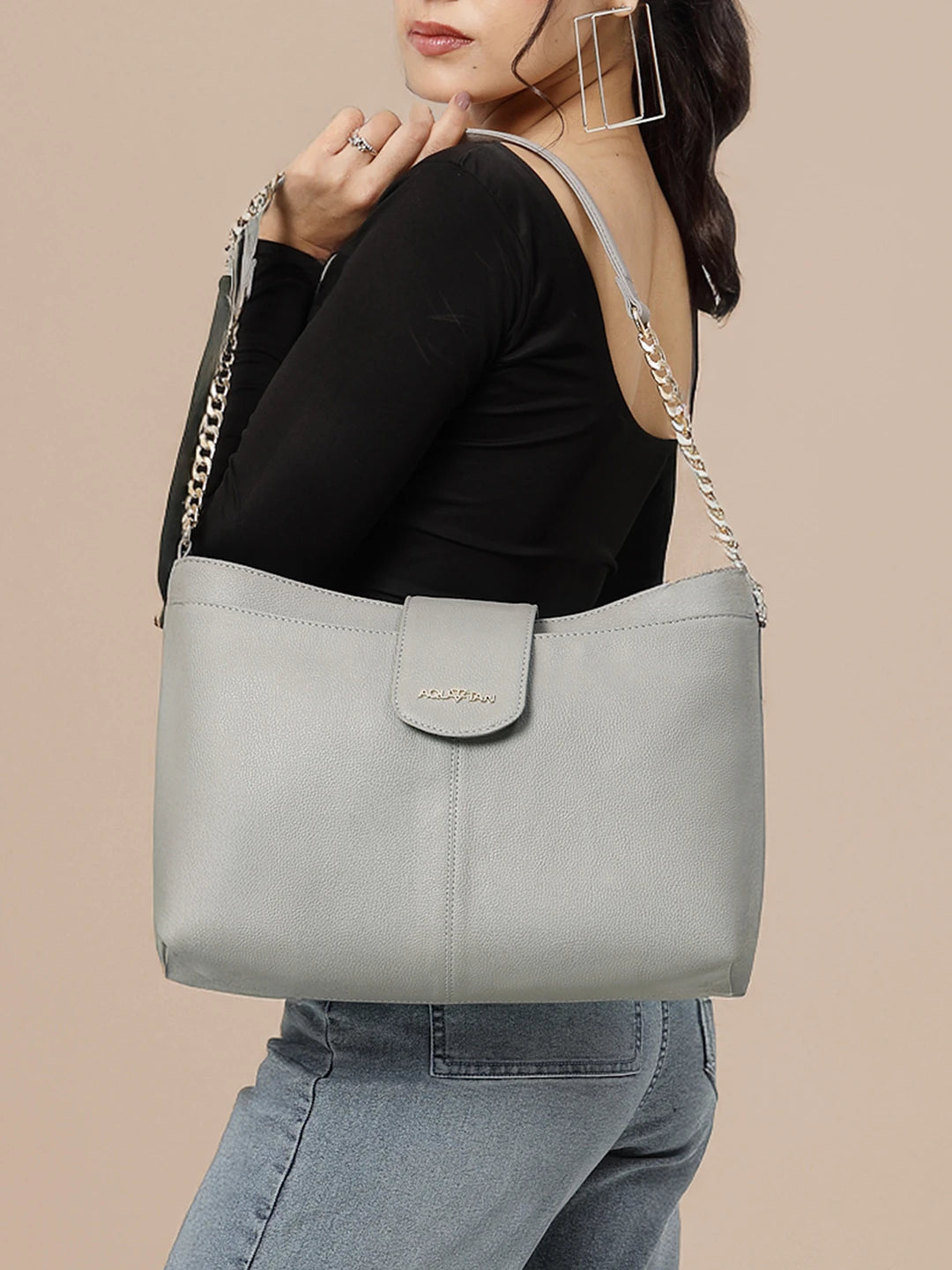 Grainella Shoulder Bag - Grey – AQUATAN
